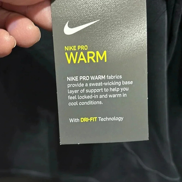 Nike Pro Warm Dri-Fit technology slim fit sweat wicking base layer turtleneck - Picture 9 of 11